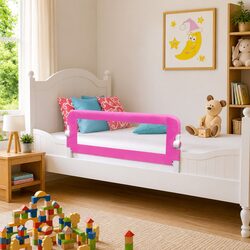 Safety Bed Rail for Toddlers 102 x 42 cm Pink