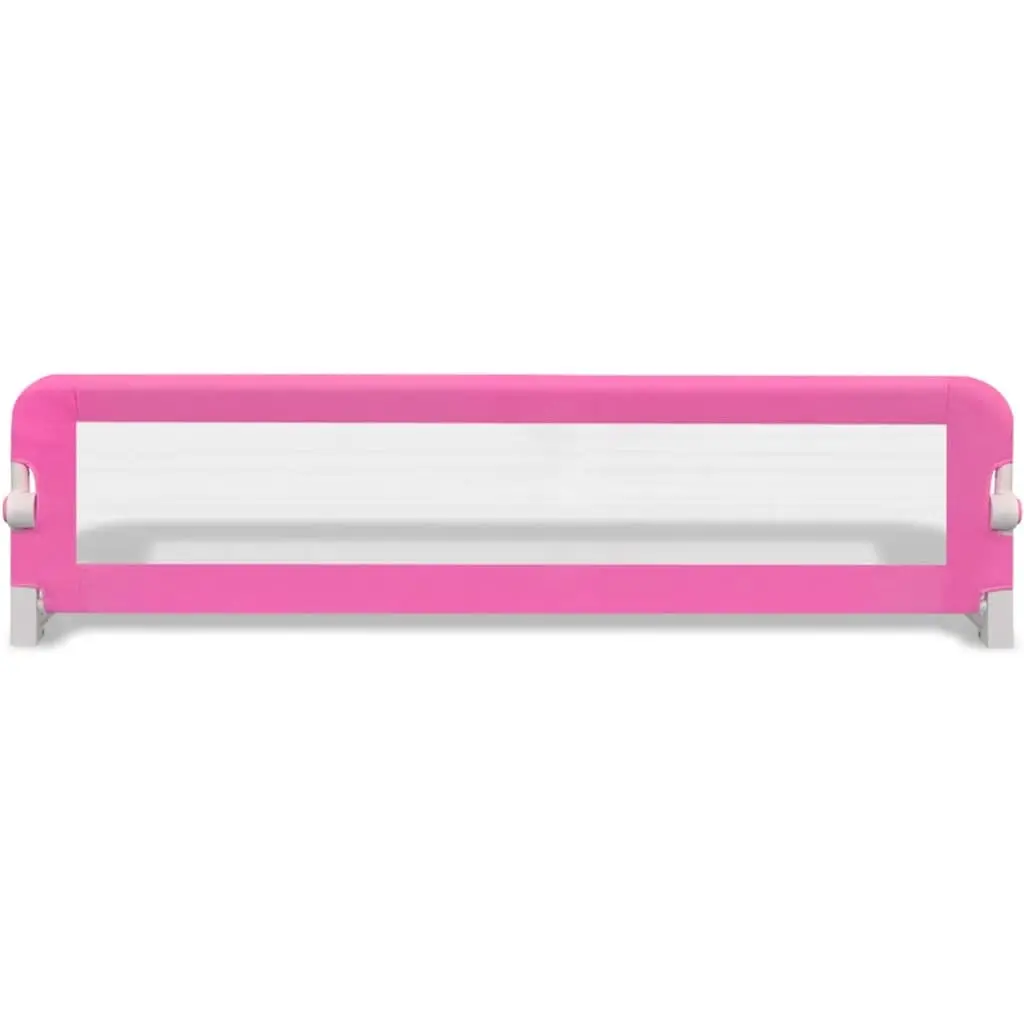 Toddler Safety Bed Rail for Sleep 150 x 42 cm Pink Foldable Guard Protection