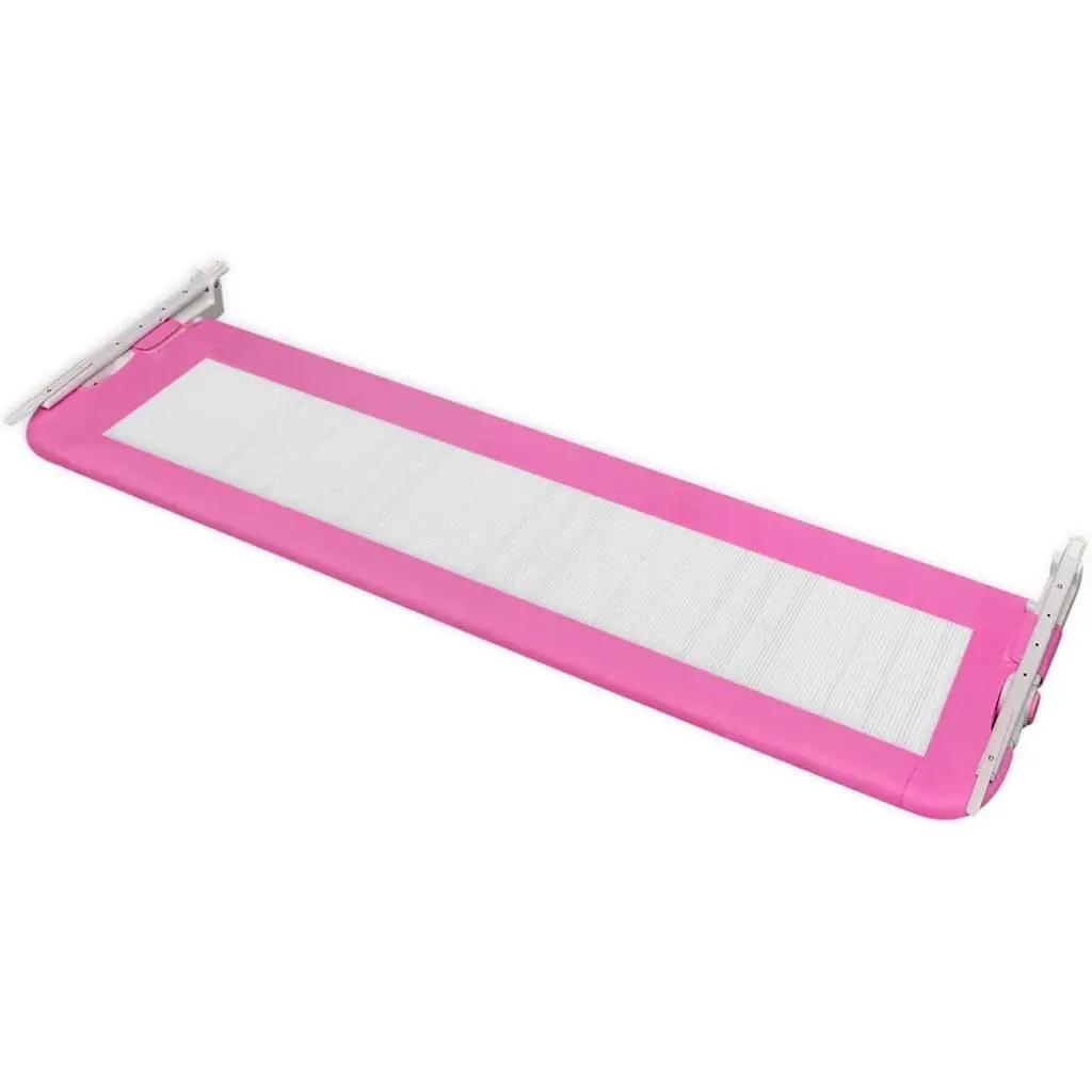 Toddler Safety Bed Rail for Sleep 150 x 42 cm Pink Foldable Guard Protection