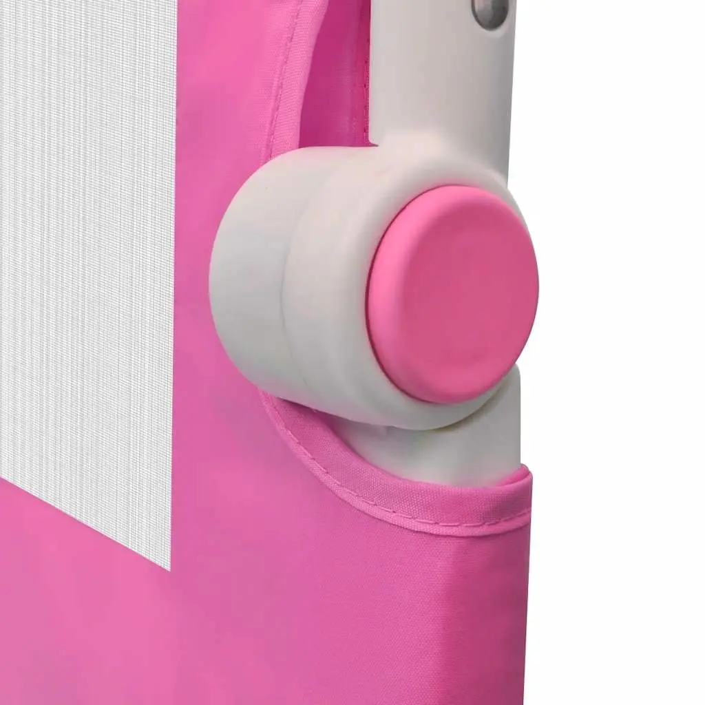 Toddler Safety Bed Rail for Sleep 150 x 42 cm Pink Foldable Guard Protection