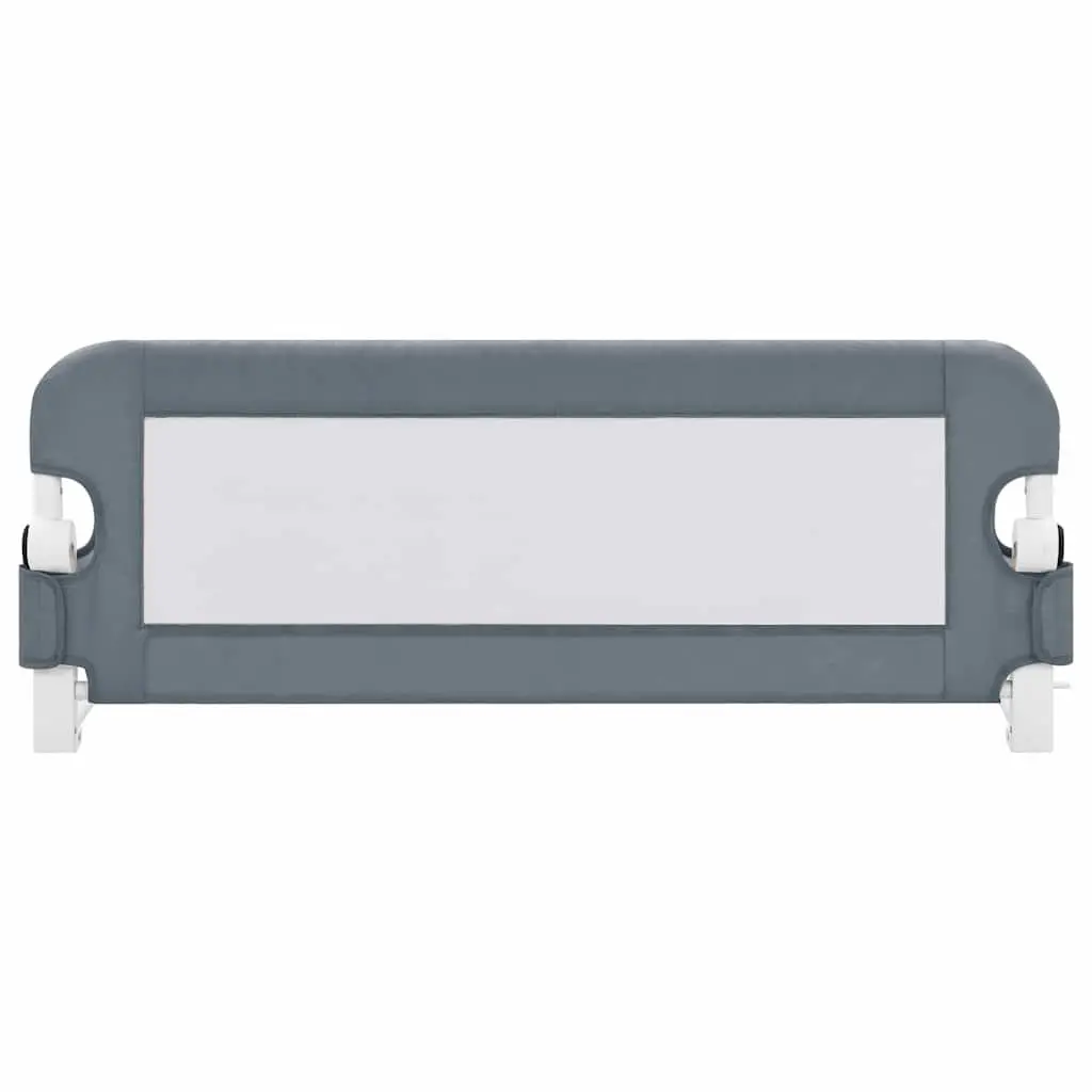 Toddler Bed Guard Grey 102x42cm Foldable Safety Rail for Mattress Protection
