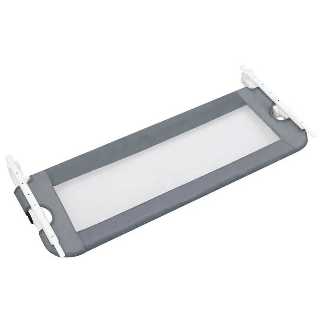 Toddler Bed Guard Grey 102x42cm Foldable Safety Rail for Mattress Protection