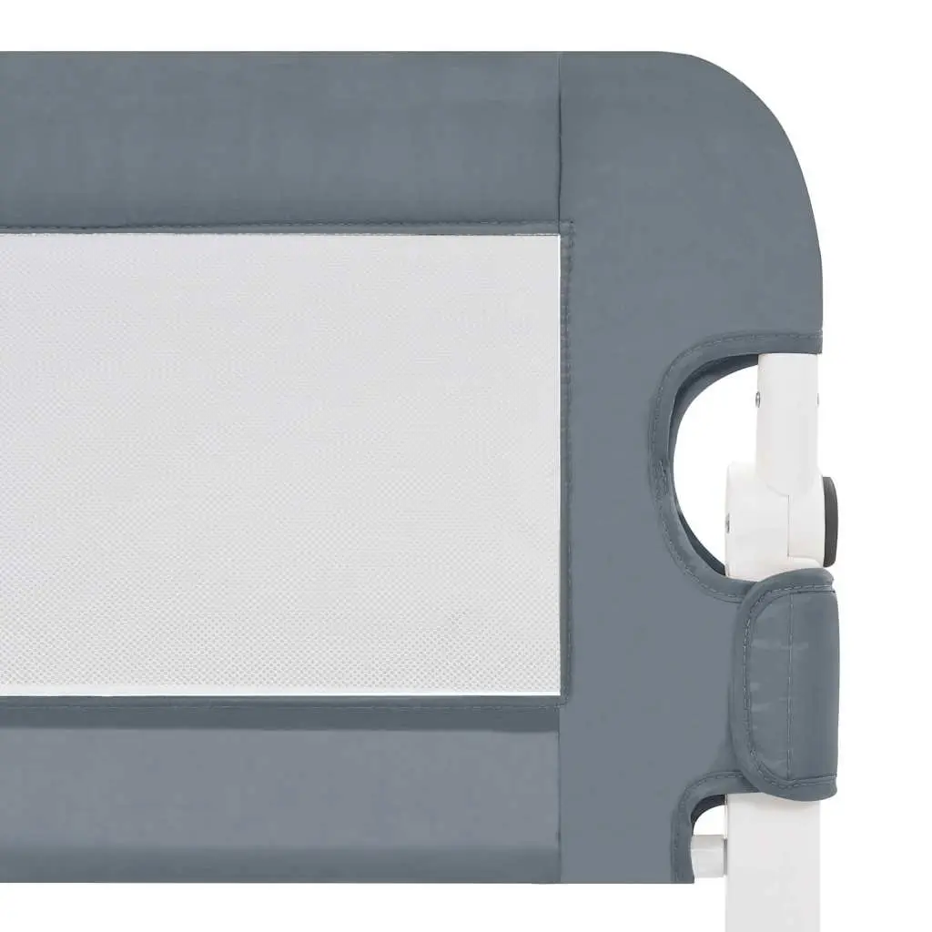 Toddler Bed Guard Grey 102x42cm Foldable Safety Rail for Mattress Protection
