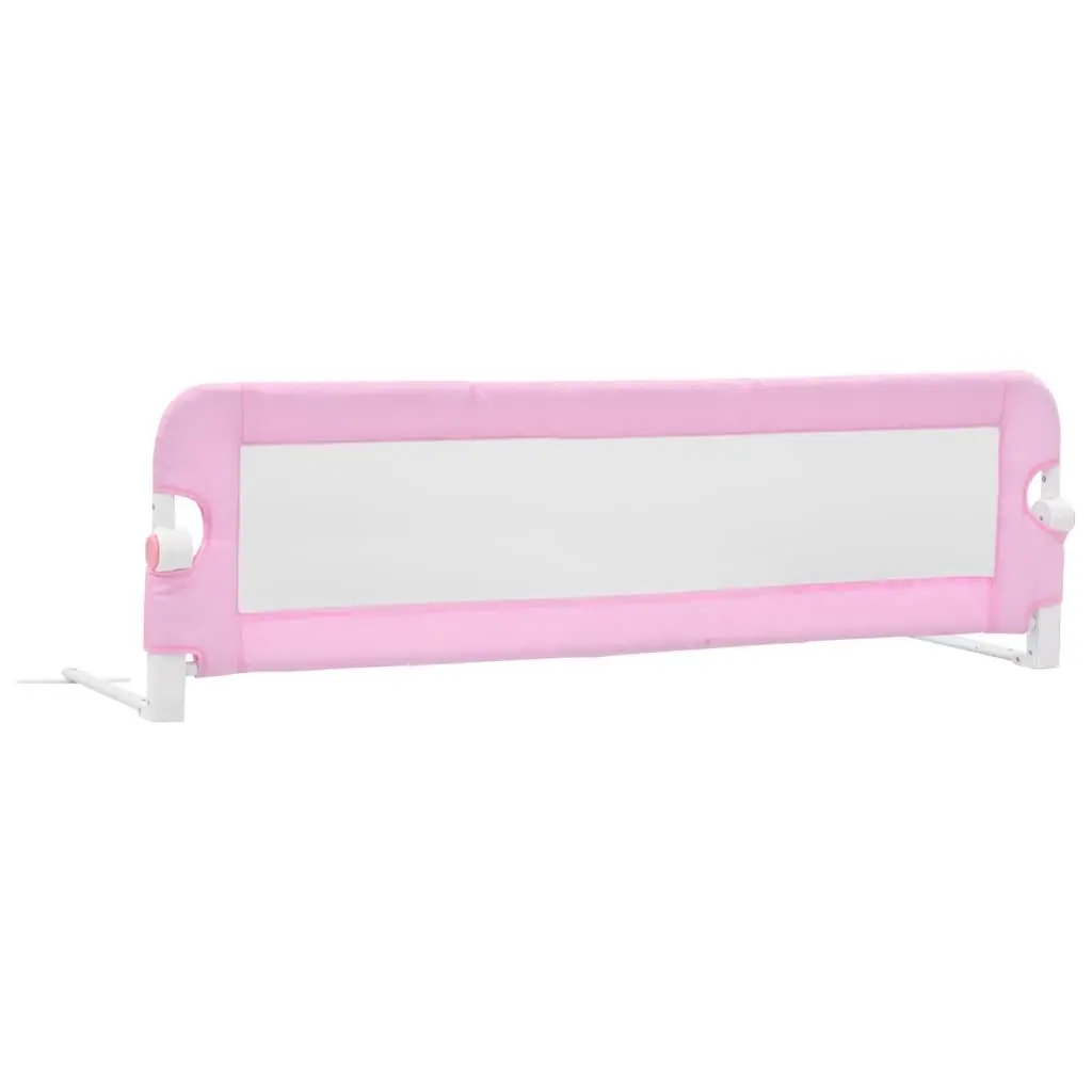 Toddler Safety Bed Rail Pink 120x42 cm Foldable Guard Protection Sleep Child