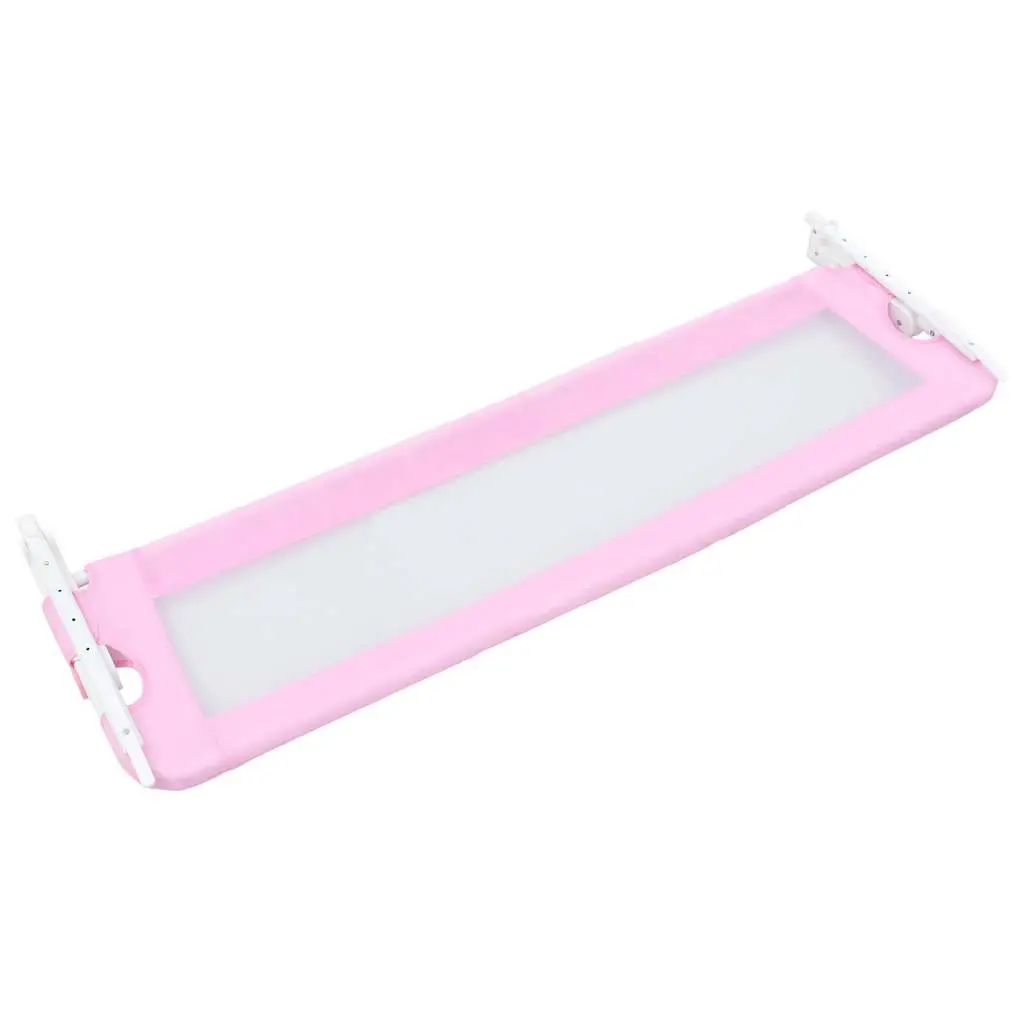 Toddler Safety Bed Rail Pink 120x42 cm Foldable Guard Protection Sleep Child
