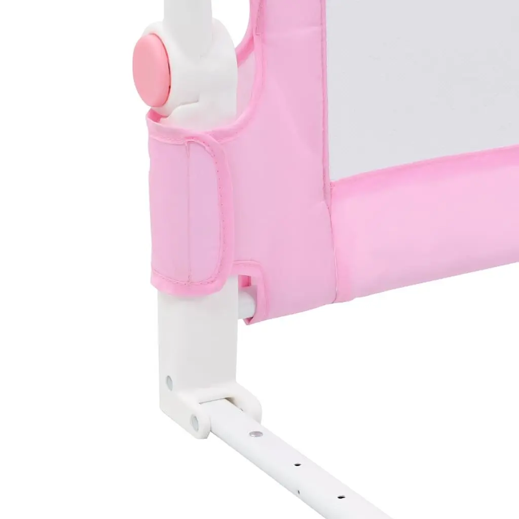 Toddler Safety Bed Rail Pink 180x42cm Foldable Protective Guard for Kids