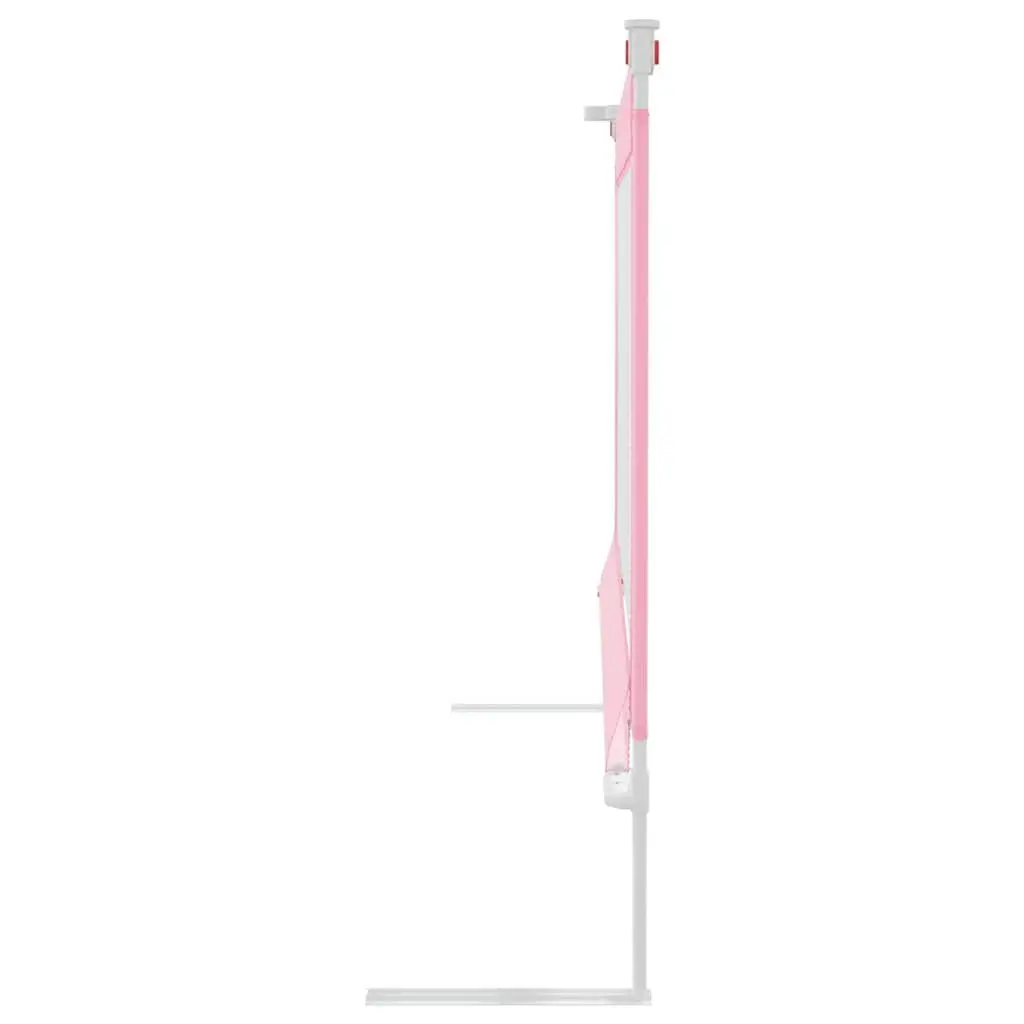 Toddler Bed Rail for Safety Pink 200x25 cm Fabric Protection Guard
