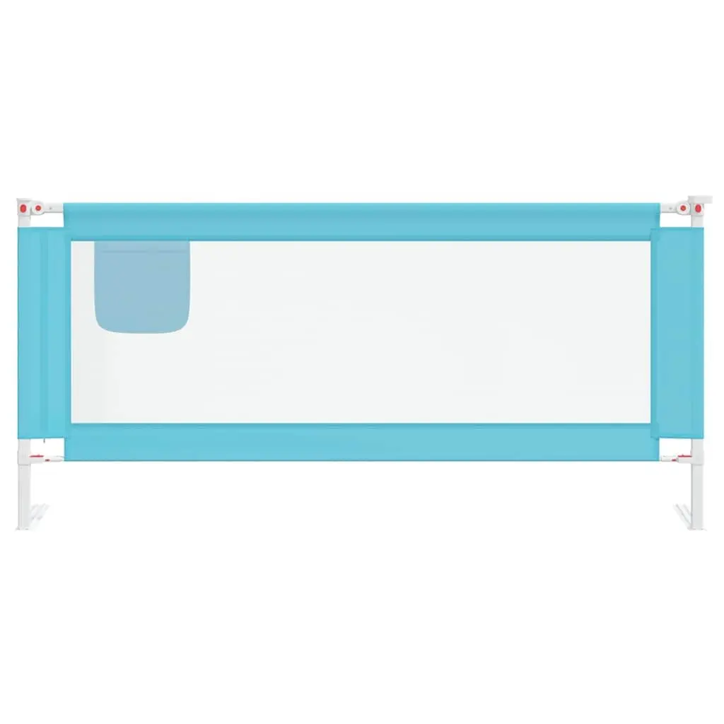 Toddler Bed Rail for Kids Blue 200x25 cm Fabric Protection Guard