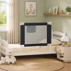 Toddler Safety Bed Guard Grey 90x25 cm - Specs Overview