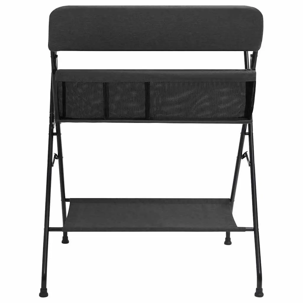 Changing Table Anthracite Foldable Diaper Nappy Storage Compartments Baby