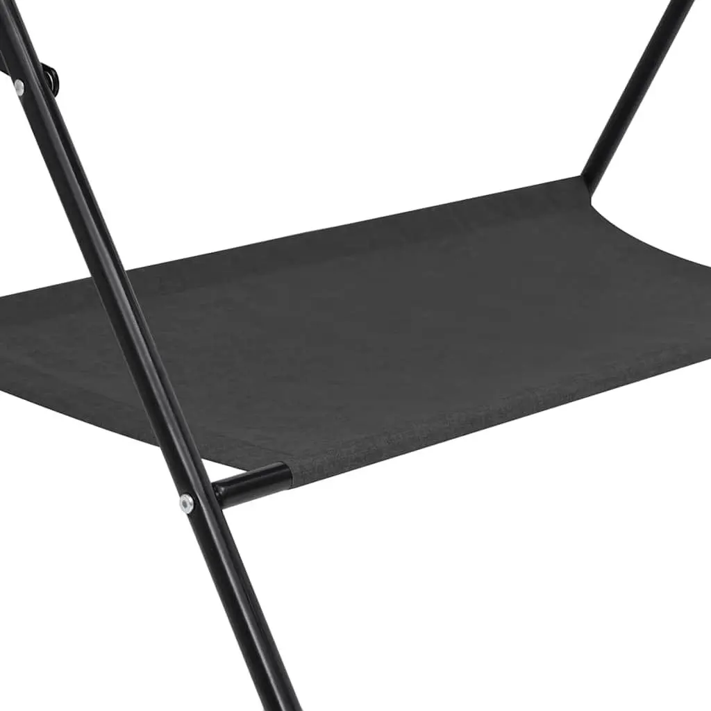 Changing Table Anthracite Foldable Diaper Nappy Storage Compartments Baby
