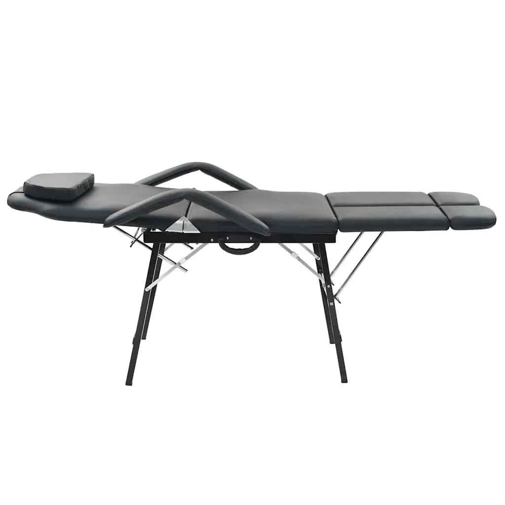 Portable Facial Treatment Chair for Salon or Home Use Faux Leather Massage Bed 185 x 78 x 76 cm