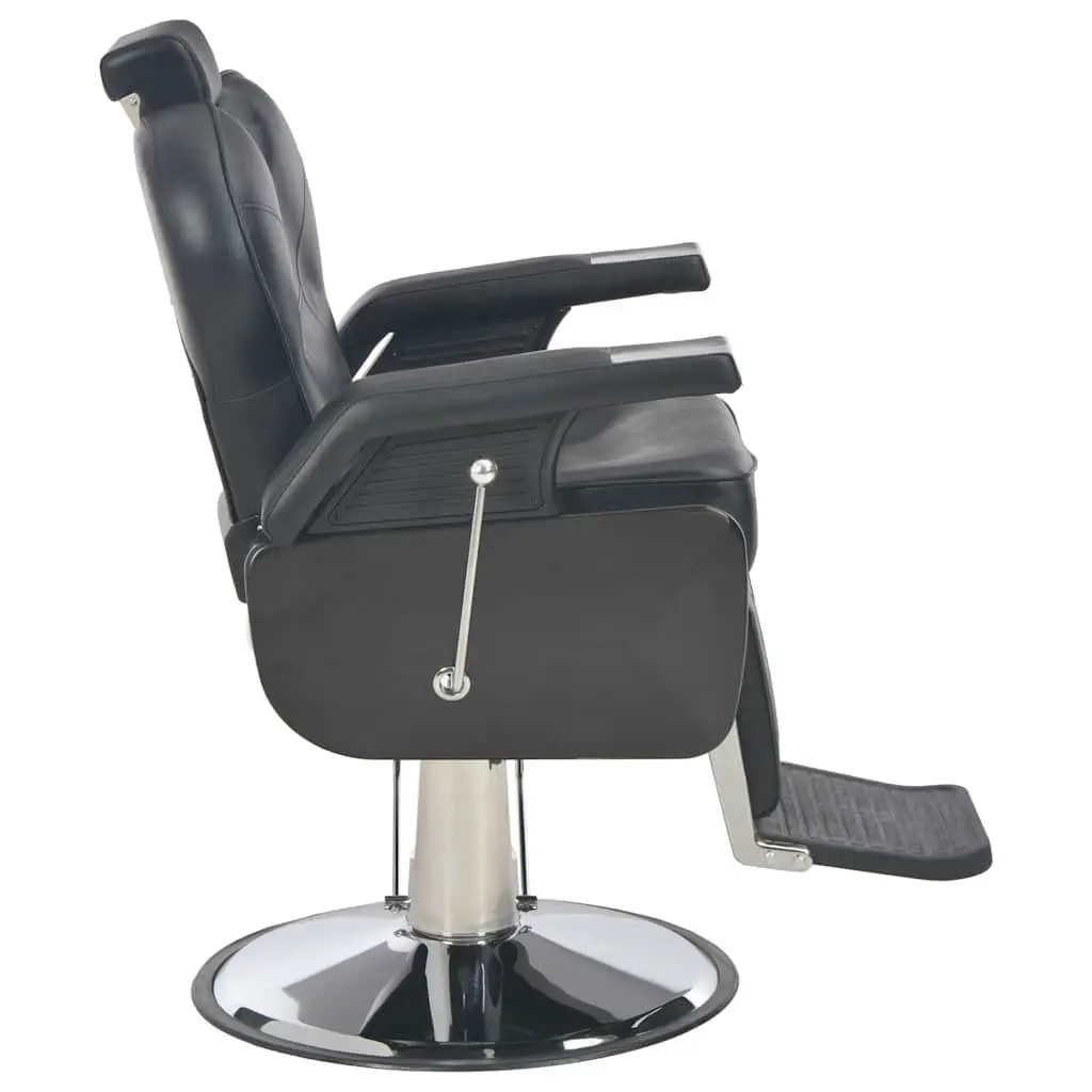 Barber Chair Black Faux Leather Salon Styling Seat Adjustable Headrest Footrest