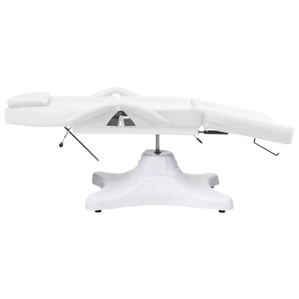 Adjustable Height Massage Table White 180x62cm