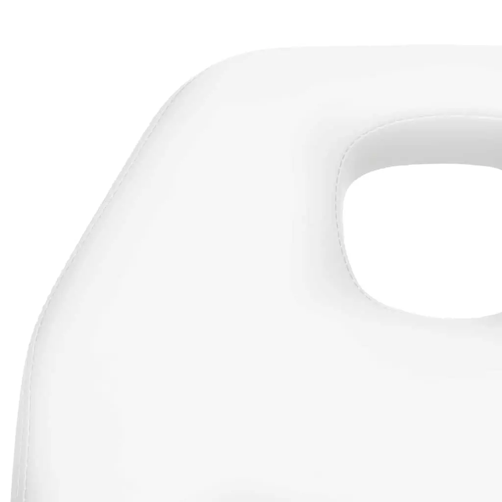 Adjustable Height Massage Table White 180x62cm