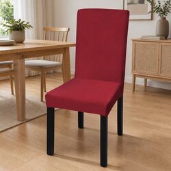 Specifications for 6-Piece Bordeaux Red Chair Covers
