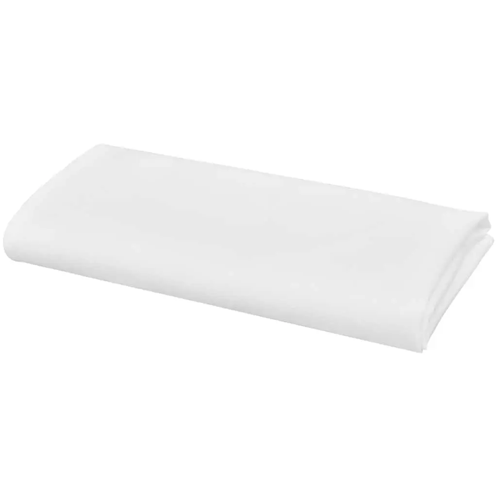 50 White Dinner Napkins, 50x50cm
