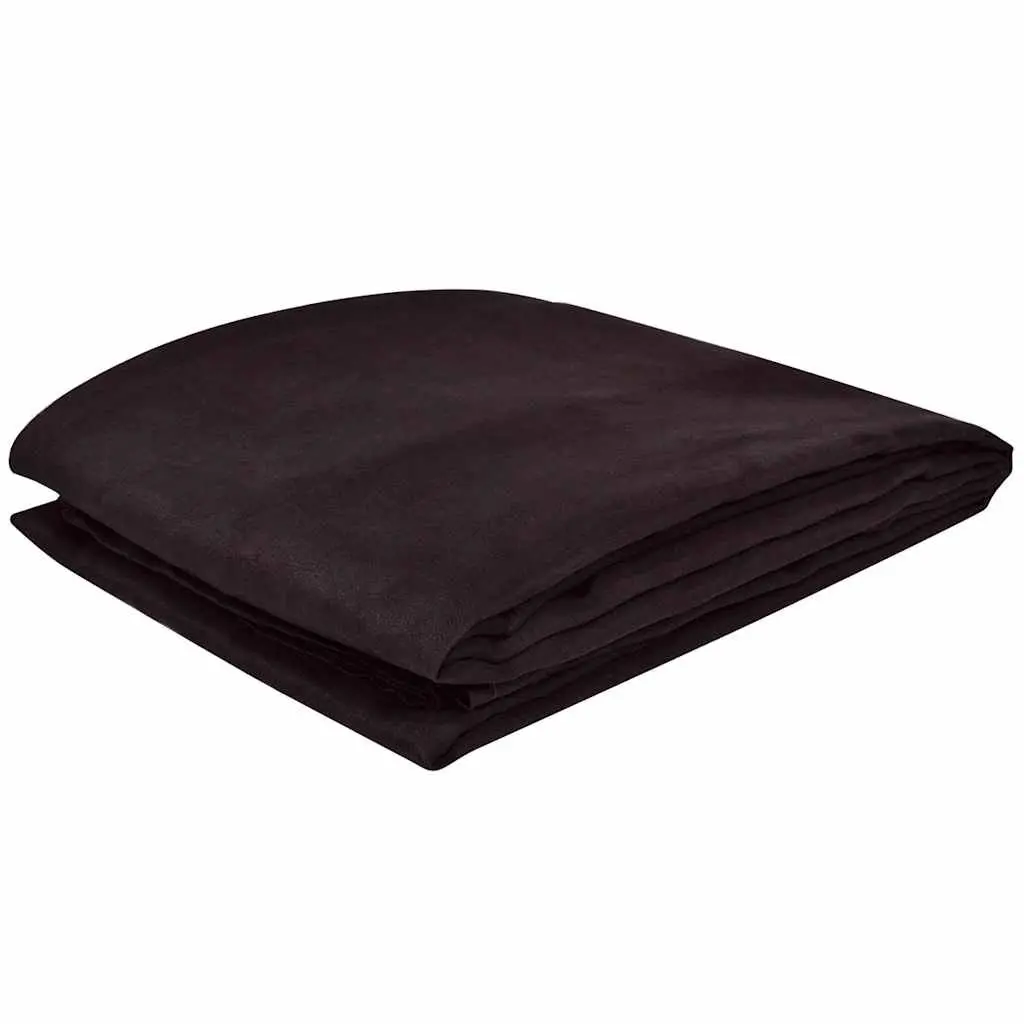 Suede Couch Slipcover for Living Room 210 x 280 cm Brown Furniture Protector