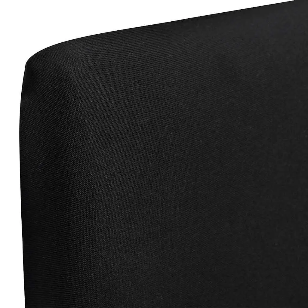 Chair Cover for Use in Home and Garden 4 Piece Black Stretchable Soft Wrinkle Resistant