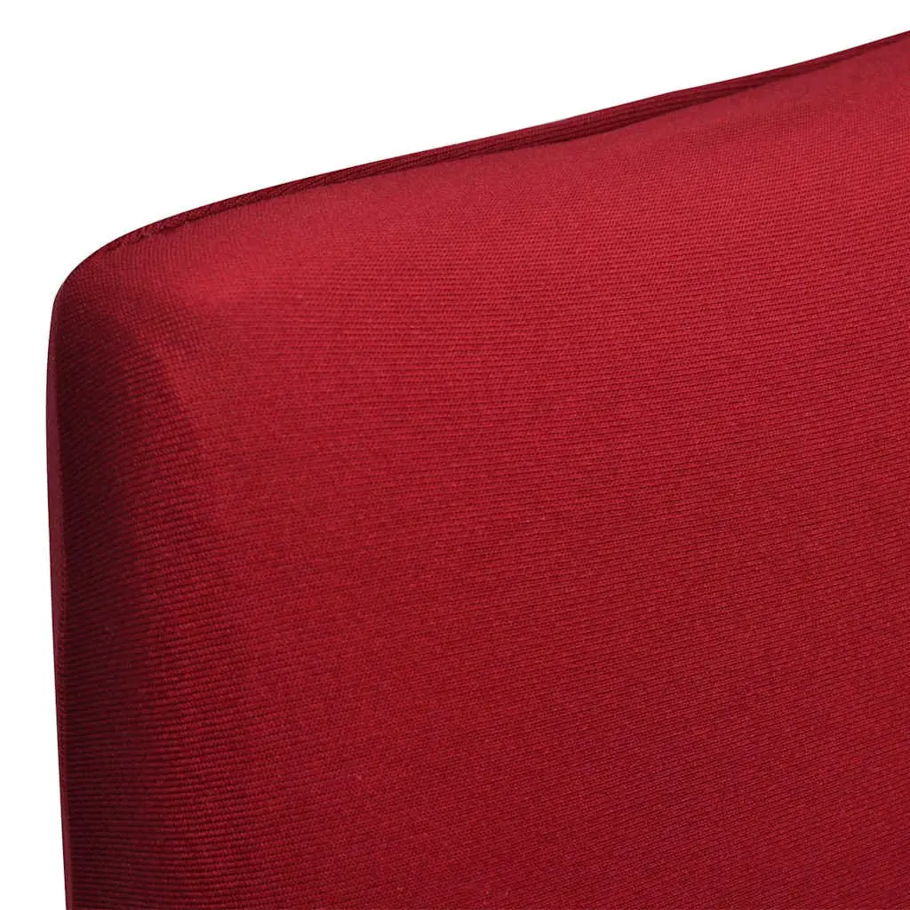 Chair Cover Set 4 Pieces Red Stretchable Soft Wrinkle Resistant for Home and Garden