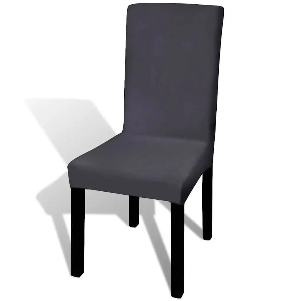 Stretchable Chair Covers Set 4 pcs Anthracite