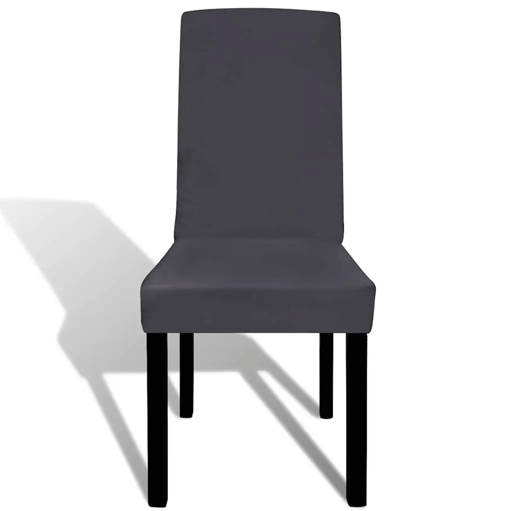 Stretchable Chair Covers Set 4 pcs Anthracite