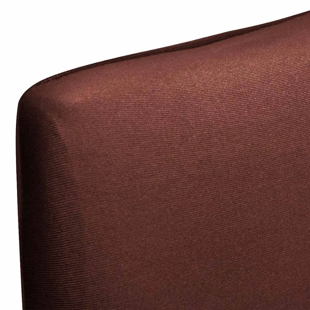 Brown Stretchable Chair Covers 4 Pack
