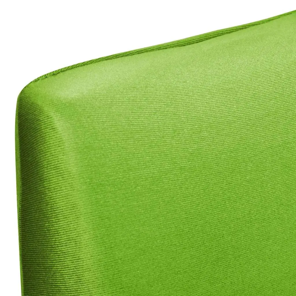 Straight Stretchable Chair Cover for Dining 4 Piece Green Soft Wrinkle-Resistant