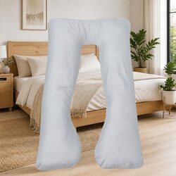 U-Shaped Pregnancy Pillow Specifications: 90x145 cm Grey