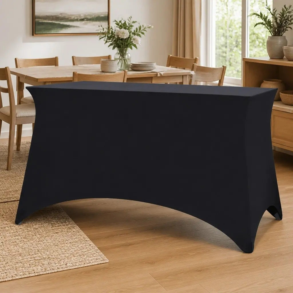 Stretch Table Slipcovers for Rectangular Tables 183x76x74 cm Anthracite 2 Piece