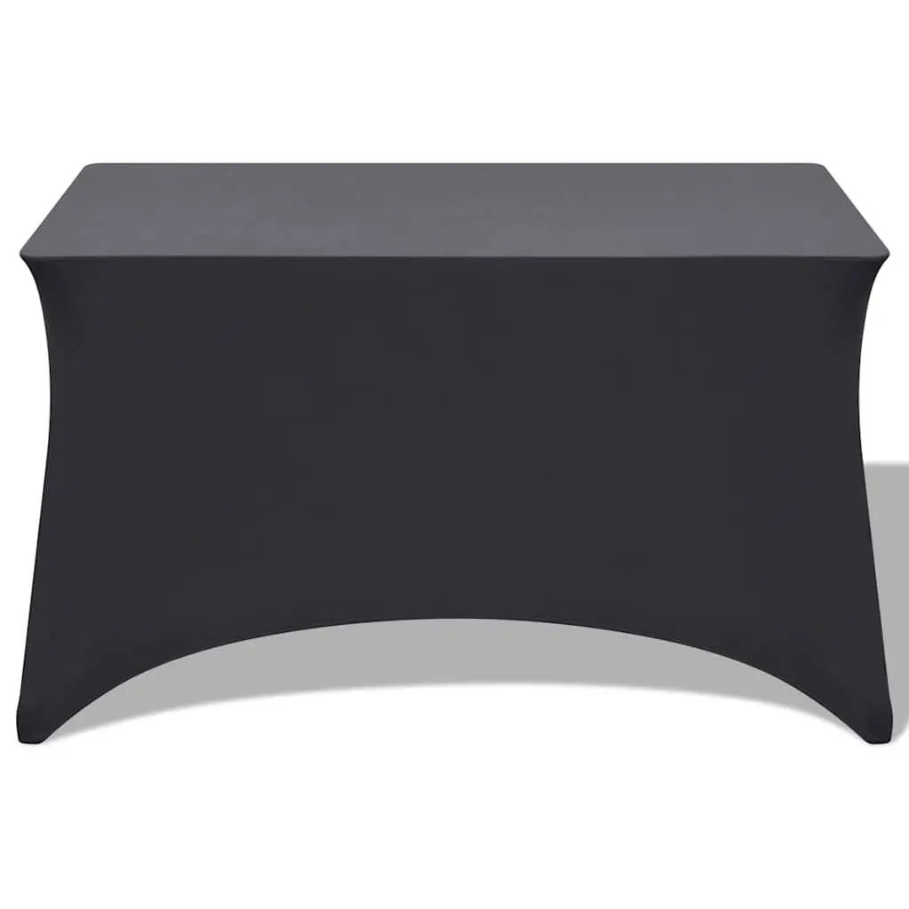 Stretch Table Slipcovers for Rectangular Tables 183x76x74 cm Anthracite 2 Piece