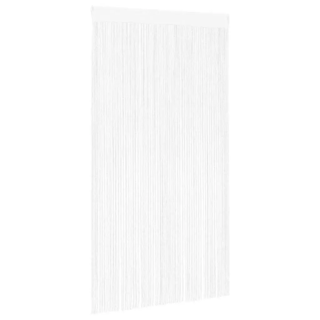 String Curtains 100x250cm White Door Panel Polyester 2 Piece Room Divider Decorative Drapes