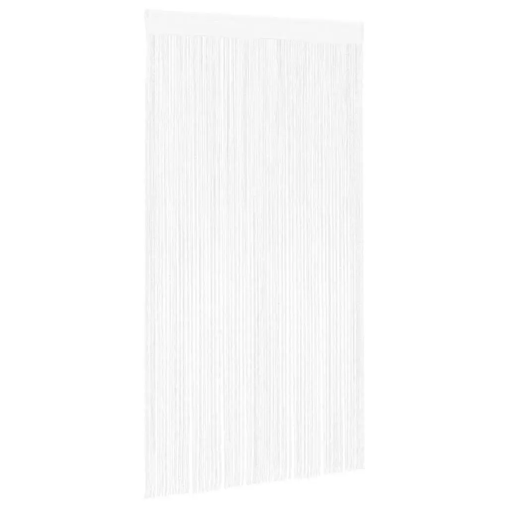 String Curtains White 140x250 cm Door Window Panel Room Divider 2 Piece