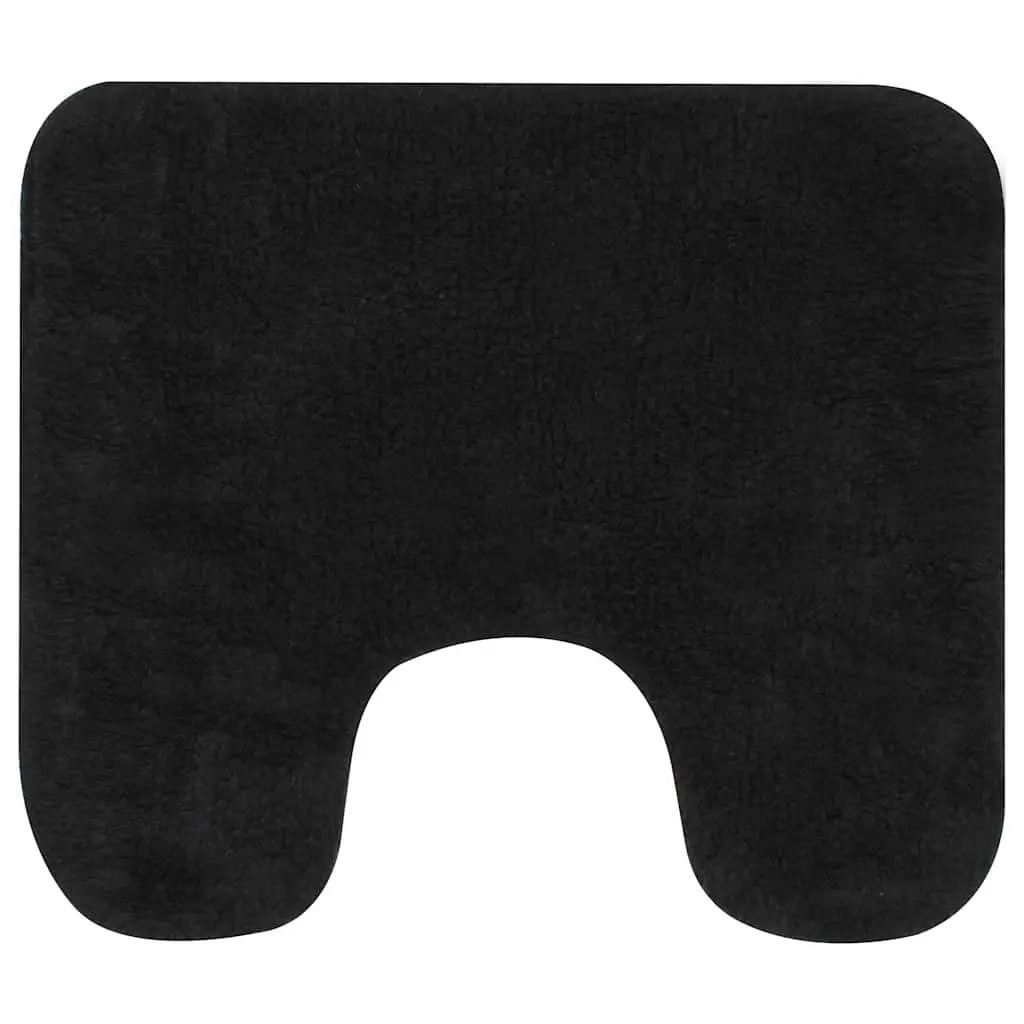Bathroom Mat Set 2 Pieces Anthracite Non-Slip Bath Floor Pedestal Mats