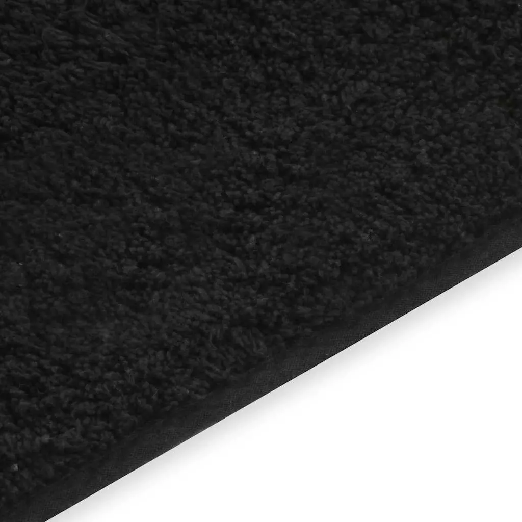 Bathroom Mat Set 2 Pieces Anthracite Non-Slip Bath Floor Pedestal Mats