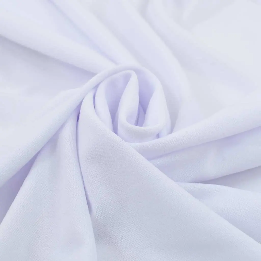 Stretch Table Cover with Skirt for Events 183x76x74 cm White 2 Piece