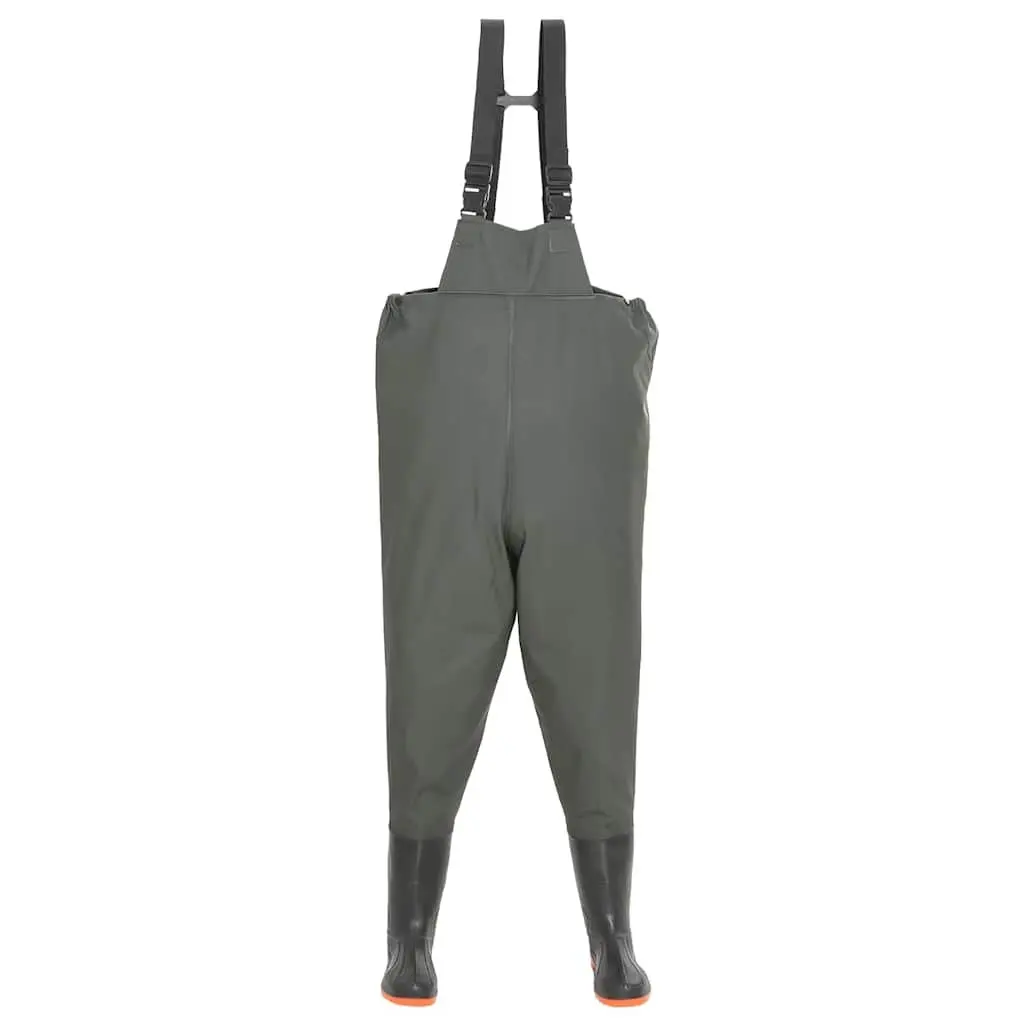 Chest Wading Pants Fishing Waders Green Size 44