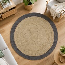 Specifications of Handmade Jute Area Rug, 90 cm Diameter