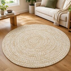 Specifications of Handmade Braided Jute Area Rug 120 cm