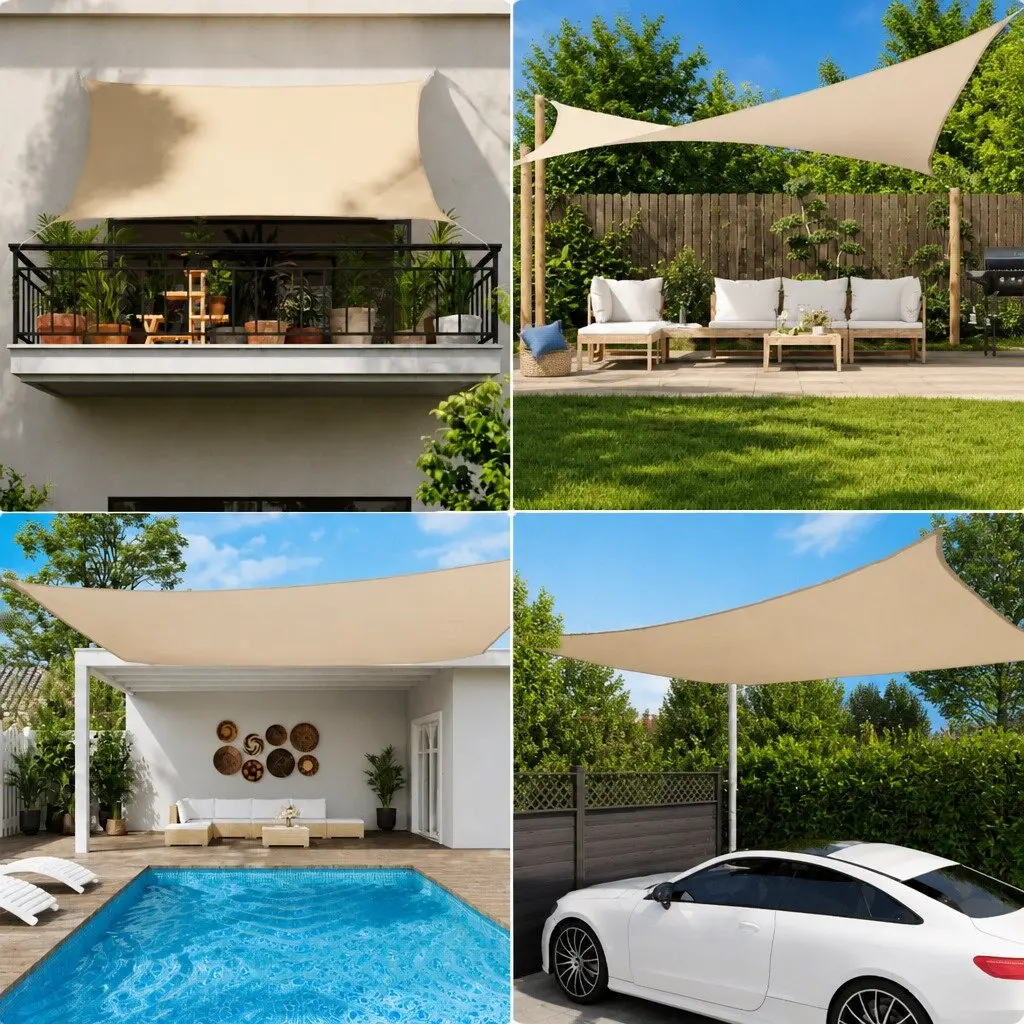 Rectangular Sunshade Sail 3x4 m Anthracite