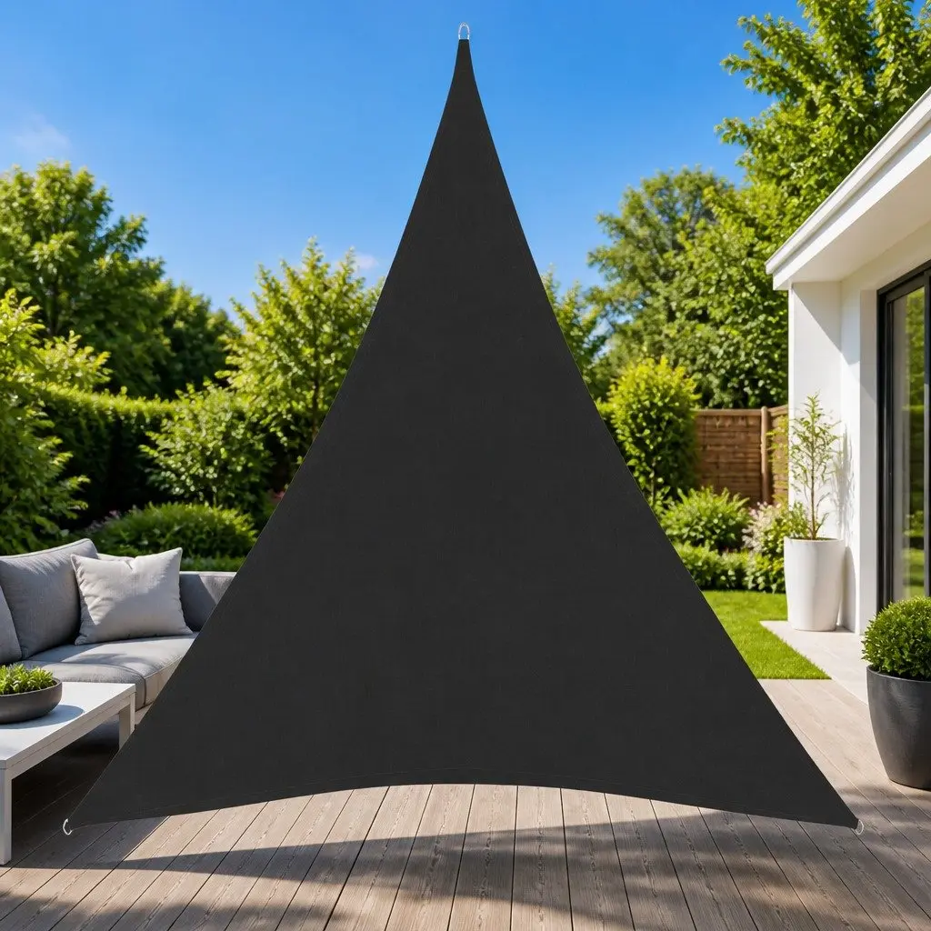 Triangular Sunshade Sail in Anthracite