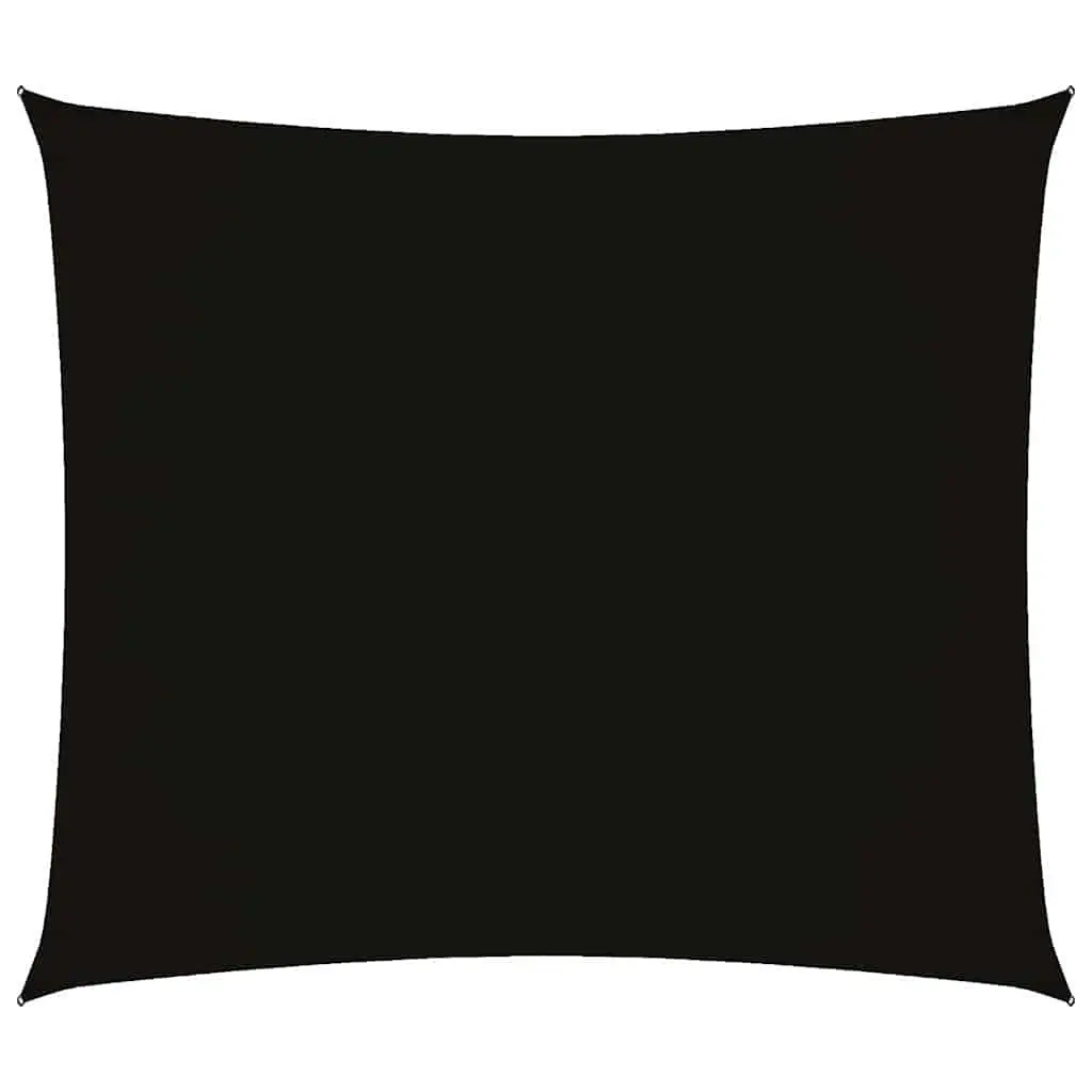 Rectangular Sunshade Sail 2x2.5m Oxford Fabric Garden Outdoor Patio Shade Black