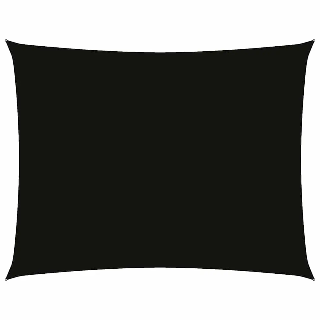 Rectangular Sunshade Sail 3x6m Oxford Fabric Garden Terrace Outdoor Shade Black