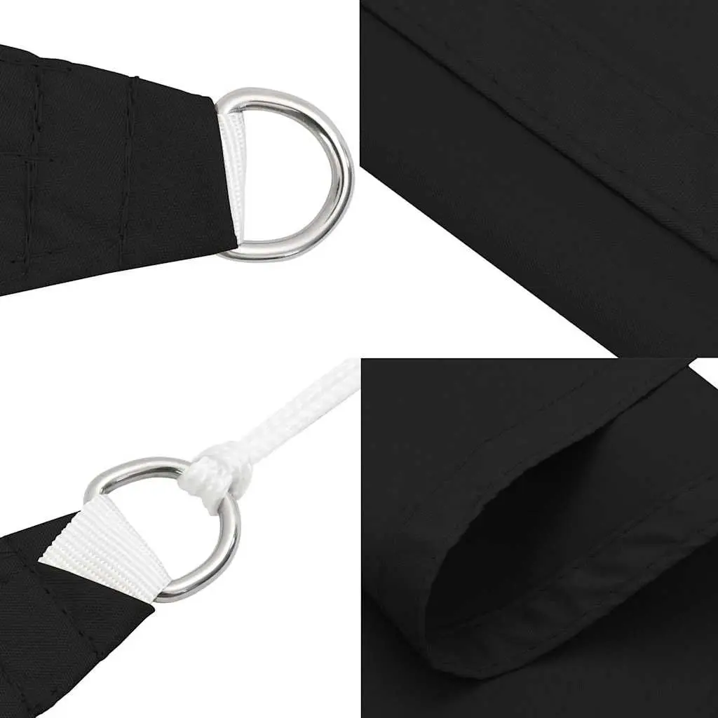 Rectangular Sunshade Sail 3x6m Oxford Fabric Garden Terrace Outdoor Shade Black
