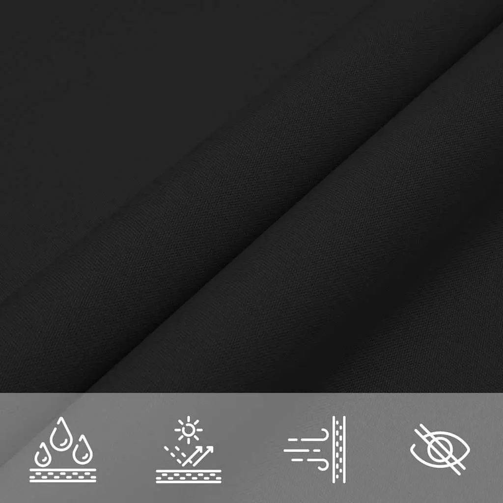 Rectangular Sunshade Sail 3x6m Oxford Fabric Garden Terrace Outdoor Shade Black