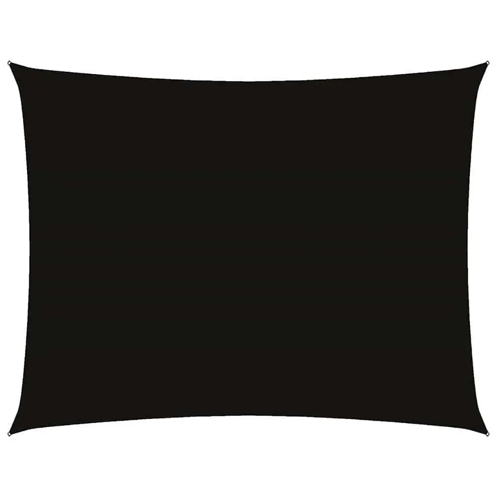 Rectangular Sunshade Sail Outdoor Garden Patio 4x5m Black