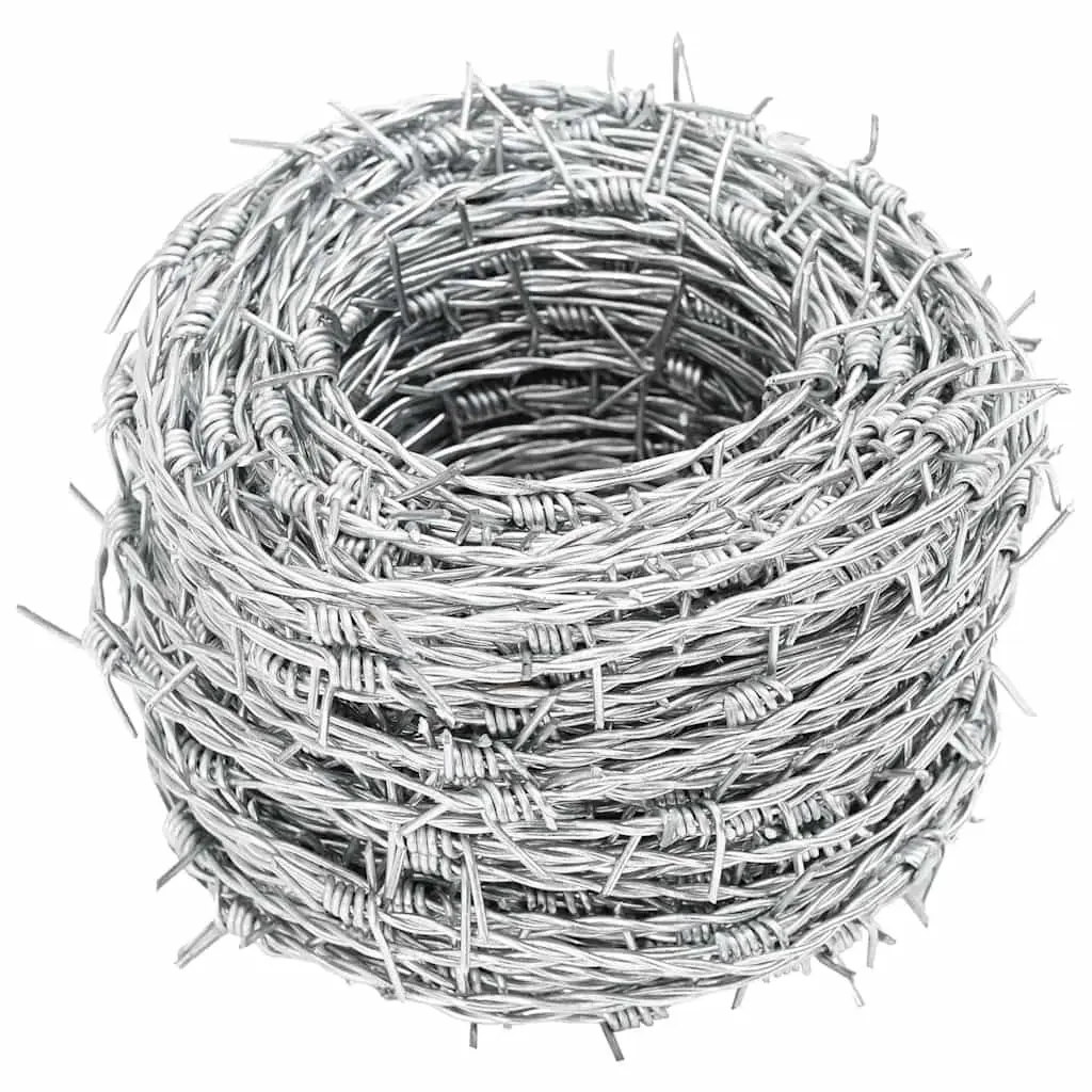 Barbed Wire Fencing Use for Property Protection 500m 2-Strand 4-Point Steel