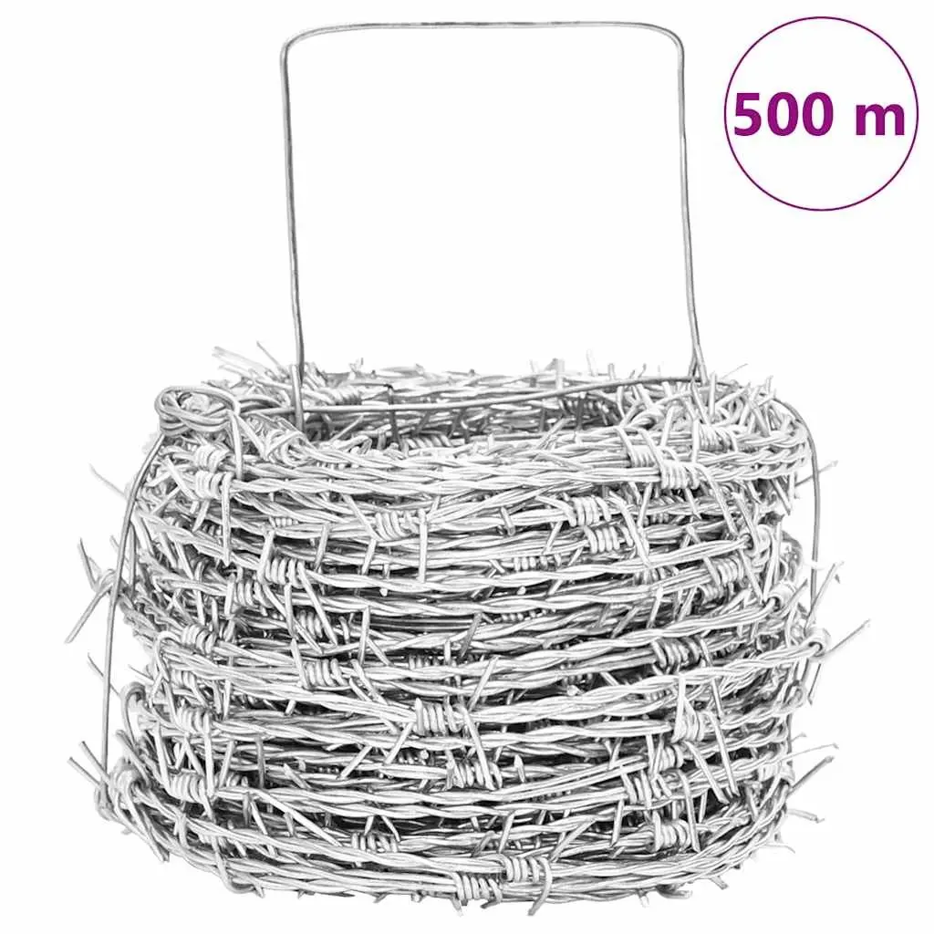 Barbed Wire Fencing Use for Property Protection 500m 2-Strand 4-Point Steel
