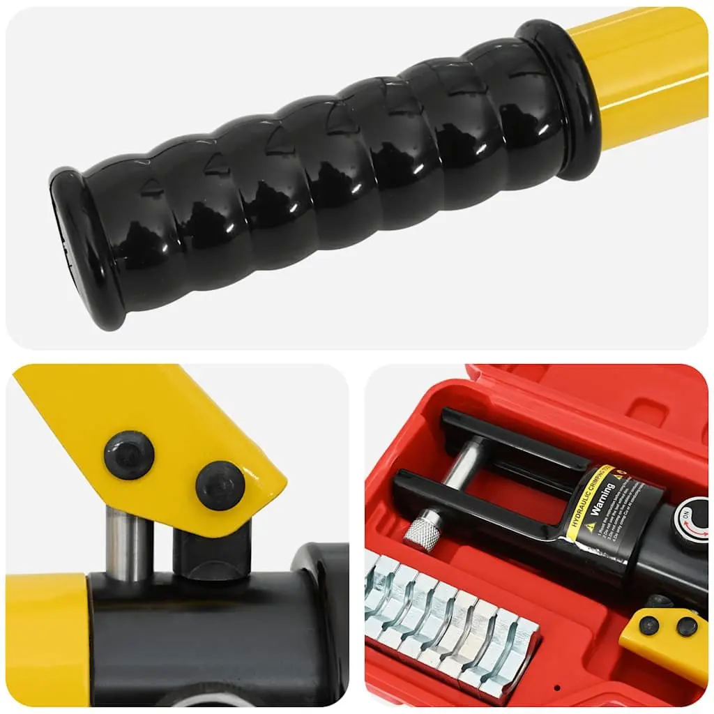 Hydraulic Crimping Tool Cable Lug Crimper 10-300mm² 360° Rotating Head Pliers