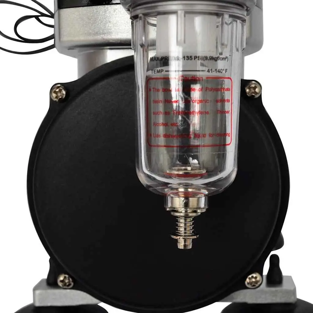 Airbrush Compressor Set for Painting Supplies with Dual Spray Guns Mini Size